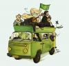 Weso�y, zielony busik